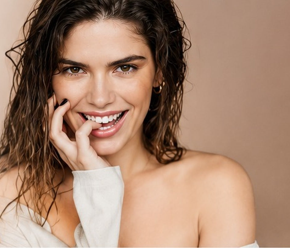 Smiling model